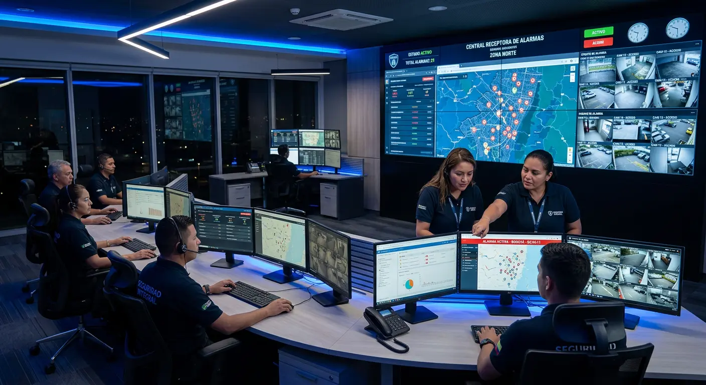 Central de monitoreo Auxis 24/7